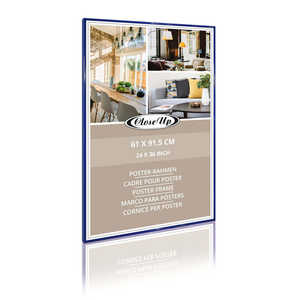 กรอบโปสเตอร์สีน้ำเงินทันสมัย ขนาด 61 x 91.5 ซม. สำหรับติดผนัง - Product Image 3