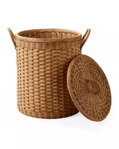 Multipurpose <b>lidded</b> rattan storage <b>basket</b> - Product Image 1