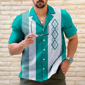 Camisas OEM 2025 para hombre, camisa de vestir informal personalizada de alta calidad para hombre, franela con estilo para primavera 100% poliéster - Product Image 2