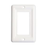 110V US Plaque murale décorative Double Duplex Céramique 2 Gang Interrupteur Couvercle de sortie 15A Max. Prise murale en porcelaine actuelle