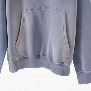 2026 High Quality Men's Acid Wash <b>Lightweight</b> <b>Hoodie</b> 100% Cotton Embroidered for Winter Sublimation Plain Dyed - Product Image 3