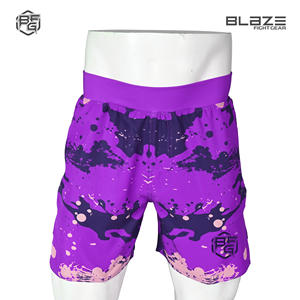 2024 Unisex cómodo patrón antiarrugas MMA pantalones cortos estilo de calle alta ropa deportiva transpirable equipo de entrenamiento ecológico - Product Image 2