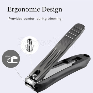 Cortaúñas de doble palanca con logotipo personalizado Agarre fuerte y acero duradero para uso profesional - Product Image 3