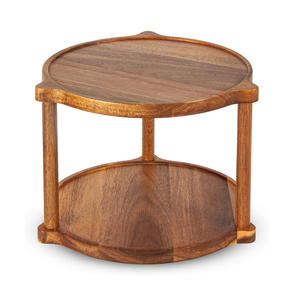 Étagère à épices en bois paresseux Susan plateau de rangement organisateur rotatif pour cuisine accessoires de maison étagères à épices - Product Image 6