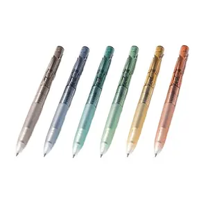 圆珠笔BLEN 0.5毫米有限彩色FM2彩色透明棒黑色墨水笔BAS88-FM2斑马