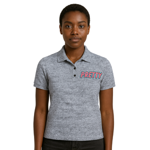 เสื้อโปโลสีเทาสำหรับสาวสวย ชุดนักเรียนหญิงกรีก สีชมพูและสีเขียว สไตล์ลำลองสำหรับนักศึกษาหญิง ชุดนักเรียนกรีก - Product Image 1