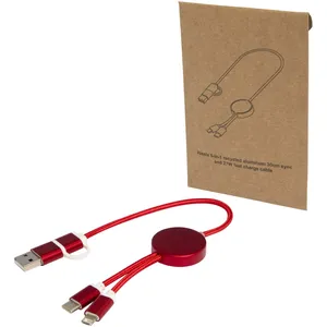 Cable USB Reciclado 5 en 1 Personalizado Alasia para Dispositivos, Producto Promocional - Product Image 1