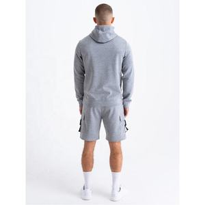 2026 Men's Summer Breathable Custom Printed Two-Piece Street Style <b>Set</b> in Polyester/Cotton 240GSM <b>Knitted</b> Fabric Seamless Fusing - Product Image 2