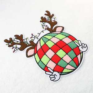 Patchs brodés personnalisés de qualité supérieure, à coller au fer, pour vêtements, thème Noël, mignons - Product Image 2