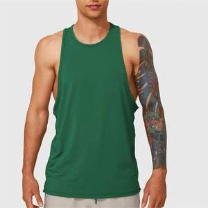 Camiseta sin mangas de poliéster para hombre, precio al por mayor, camisetas de entrenamiento atlético para entrenamiento de gimnasio, camiseta sin mangas para culturismo - Product Image 1
