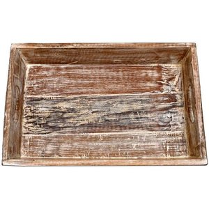 Venta caliente respetuoso con el medio ambiente de madera de acacia bandeja para servir desayuno estilo moderno al por mayor plato organizador de madera marrón para servir comida - Product Image 2