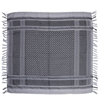 Écharpe arabe Shemagh en toile 100% coton, couleur personnalisée, respirante, douce pour la peau, coupe-vent, écharpe unie pour le cou et la tête