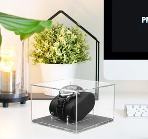 กล่องอะคริลิคสำหรับผู้หญิงที่เก็บของหินอ่อนสีชมพูน่ารักแม่บ้านสวย - Product Image 4