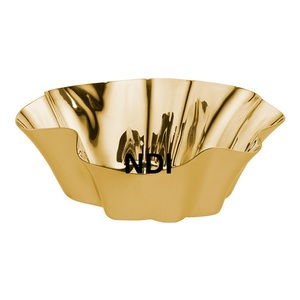 Tazón de fruta de Metal para almacenamiento de frutas y verduras decorativas de mesa con tazón de servicio de catering terminado de diseñador dorado - Product Image 1