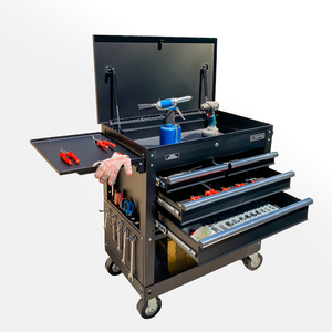 Chariot armoire à outils à 4 tiroirs avec poignée et roue Armoire à outils Chariot armoire de rangement d'outils - Product Image 1