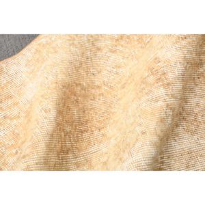 Turkish Vintage Patchwork Rug 1.6x3.3 ft <b>Brown</b> Solid <b>Wool</b> Eco-Friendly with Latex Backing - Product Image 5