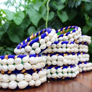 Conjunto de brazaletes indios de hilo de seda al por mayor para mujeres y niñas, brazaletes para fiesta de boda, pulseras de pulsera indias - Product Image 4