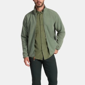 <b>Men's</b> <b>Jackets</b> Winter Polar Fleece Breathable Stand Collar Embossed Printing <b>Letter</b> Pattern Custom Logo Autumn <b>Jackets</b> For <b>Men</b> - Product Image 5