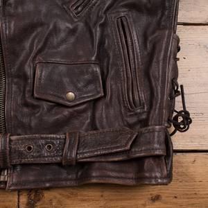 Custom Made Manufacturers Genuine <b>Sheepskin</b> Cowhide VIntage Motorcycle Biker Racing Embossed Mens Leather <b>Jacket</b> - Product Image 4