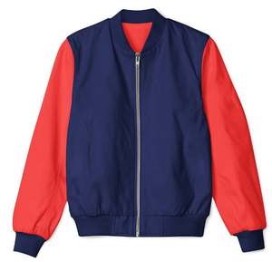 Veste bomber classique confortable à motif brodé en gros 2025 VERIOS COLOR Noir Rouge Fin Hiver Badge Frontal - Product Image 6
