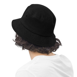 Premium Quality Custom Hot Selling New Fashion Bucket Hats Solid Black Color Bucket Hats Knitted Best Article Unisex Bucket Hats - Product Image 5