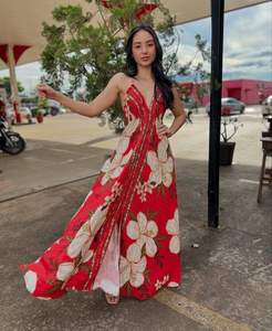 Robe moulante écologique pour femmes strass droits élégant fête été sans manches longue au prix de gros - Product Image 1