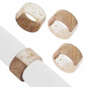 Anneaux de serviette en bambou faits à la main de haute qualité, style classique, écologiques, accessoires pour restaurant, mariage, dîner, fête, usage quotidien - Product Image 3