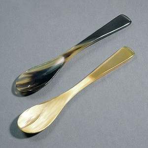 CUCHARA DE CUERNO BLANCO PULIDO ABAJO para el hogar y el restaurante Uso en la cocina Cuenco de estilo animal artesanal de la mejor calidad a la venta - Product Image 3