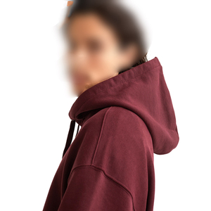 2025 Vente en gros Personnalisé Unisexe Hiver Respirant 100% Coton Grammage lourd Coupe oversize Épaules tombantes Poche brodée Logo - Product Image 3