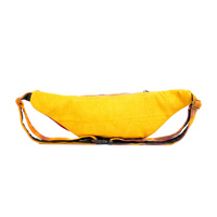 Sac banane en coton chanvre arc-en-ciel néon - Sac antivol tendance en forme de baril avec fermeture éclair, personnalisable, unisexe, cadeau pour adultes et enfants