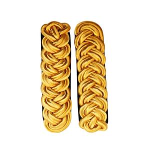Personalizable oro lingotes alambre vestido charreteras ceremonial hombro tablero par con cordón metálico acentos hombro tablas - Product Image 6
