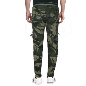 Vente en gros d'usine de pantalons cargo pour hommes meilleure qualité en coton avec poches latérales Offres Spéciales à motif droit style décontracté - Product Image 4