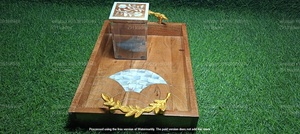 ชุดโถอะคริลิคสุดหรูพร้อมถาดไม้ฝังเปลือกหอยคอลเลกชันของขวัญรุ่นพิเศษสำหรับงานเฉลิมฉลองวันอีดรอมฎอน - Product Image 5