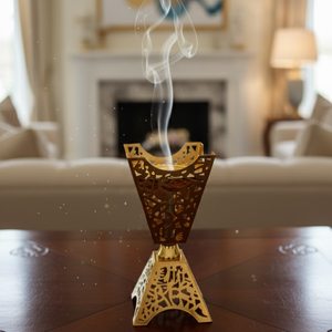เครื่องเผาธูปโลหะด้วยเลเซอร์หรูหราทันสมัยของตกแต่งแบบคลาสสิกเป็นมิตรกับสิ่งแวดล้อมสำหรับโรงแรมกิจกรรมฤดูหนาวฤดูใบไม้ผลิน้ำมันหอมระเหย - Product Image 5