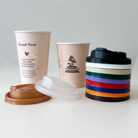 Gobelets à café jetables compostables à double paroi Allwin Packfactory de 10 oz, 12 oz et 16 oz pour les torréfacteurs de café de quartier