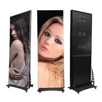 Écran publicitaire LED P2.0 portable, pliable, mobile, sur pied, pour intérieur et extérieur, affichage numérique commercial, directement de l'usine