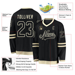 Uniforme deportivo de hockey sobre hielo personalizado por sublimación, transpirable, de secado rápido, poliéster, costuras duraderas, modelo 2025 - Product Image 3