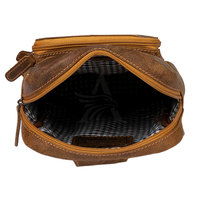 Sac bandoulière de qualité supérieure, en cuir souple, avec plusieurs poches, accès rapide