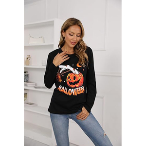 Camiseta Estampada para Mujer, Tejido de Punto Suave y Transpirable, Ropa Casual, Impresión Digital Moderna, Top Cómodo y Elegante - Product Image 4