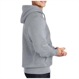 Sweats à capuche doublés 100% coton avec décoration de lettres brodées, teinture unie d'automne - Product Image 4