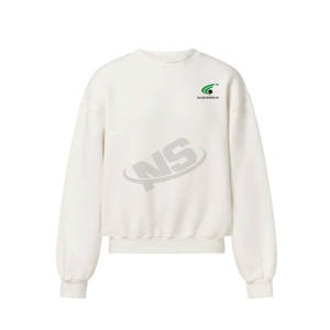 เสื้อกันหนาวผ้าฝ้ายสำหรับผู้ชาย, เสื้อสวมหัวแขนยาวเสื้อสวมหัวผ้าฝ้าย100% ธรรมดาปล่อยลงไหล่พอดีกับสิ่งแวดล้อมระบายอากาศได้ดี - Product Image 4