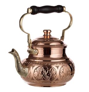 Wholesale Supplier's Premium Range of Brass <b>Tea</b> <b>Pot</b> Globally Best Seller with Copper Script Ornamentation Coffee & <b>Tea</b> <b>Set</b> - Product Image 1