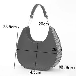 Elegante bolso de cuero y ratán hecho a mano para mujer - Product Image 5