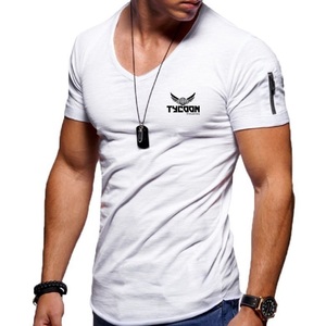 T-shirt manches courtes pour hommes, vente en gros, costume de Sport, respirant, Fitness, musculation musculaire, - Product Image 3