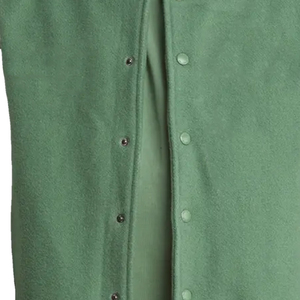 Vente en gros Veste de baseball Letterman Varsity pour hommes avec col montant logo avant manches longues Vente professionnelle en ligne - Product Image 5