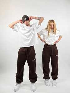 Pantalones Deportivos Holgados de Estilo Casual, 100% Algodón, Sin Dobladillo, de Pierna Ancha y Recta para Hombre - Product Image 3