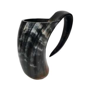 Chopes à bière en corne de bœuf médiévale de qualité supérieure, finition haut de gamme, corne viking, pour boîte blanche, écologique, usage quotidien - Product Image 5