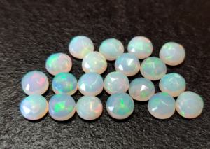 Opale éthiopienne naturelle ronde taille rose 5 mm - Opale ronde taille rose en vrac - Product Image 6