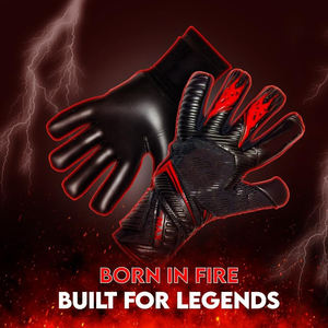 Gants de gardien de but de football professionnels de haute qualité, vente chaude, doigts complets, imperméables, respirants, en latex allemand, à lacets - Product Image 4