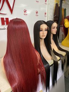 Wholesale Best Seller Full <b>Lace</b> Wig Bone Straight Best Quality 100% Human Hair Keep Straight Cuticle Aligned Hair No Shedding - Product Image 6